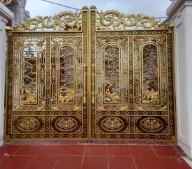 Cổng phong thủy tùng -trúc-cúc mai
