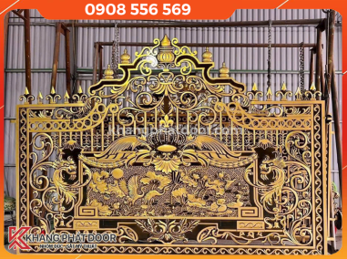 Thiết kế & lắp đặt cổng nhôm đúc trọn gói Tp.HCM