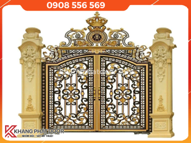 Thi công cổng nhôm đúc đẹp tại Quận 7 mẫu mới giá cạnh tranh