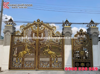 Lắp đặt cổng nhôm đúc Quận 1
